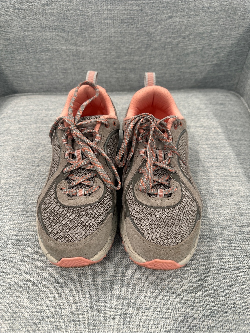 Ryka Gray and Coral Women's Athletic Sneakers